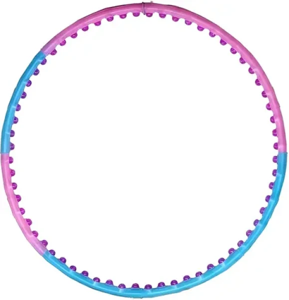 JINPOLI Hula Hop obruč s kuličkami modrá / průměr 110 cm (5696)
