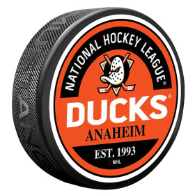 Mustang Puk Anaheim Ducks NHL Block Textured Puck