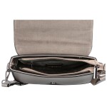 Trendová koženková crossbody Atlay, stříbrná