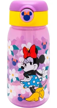 STOR Láhev na pití Minnie 510 ml / Láhev na pití / Slámka / Bez BPA (81242)