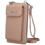 Stylová dámská crossbody peněženka Coveri Berllys, růžová