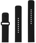 FIXED Set silikonových řemínků Silicone Sporty Strap Quick Release 20mm pro smartwatch černý