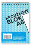 Blok horní vazbou A6, čistý, 50 listů