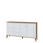 Komoda Sonia SN7 Barva korpusu: Bílý lesk- Dub grand