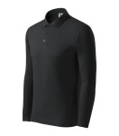 Pique Polo LS polokošile pánská ebony gray M