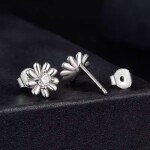 Stříbrné náušnice Fiona 0,1 ct MOISSANITE + CERTIFIKÁT, Stříbrná