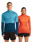 ICEBREAKER Mens Mer 200 Realfleece Descender LS Half, Arctic/Atlantis/Cb velikost: L