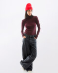 Tričko Armedangels Grazilianaa Soft 3320 dark cranberry