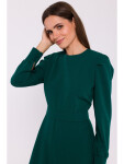 S378 Rozšířené šaty s páskem S378 zelené - Stylove M