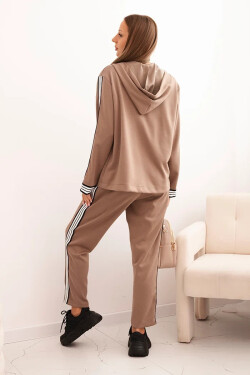 Dámský komplet s viskózou, lampasem a sportovní bundou fango UNI