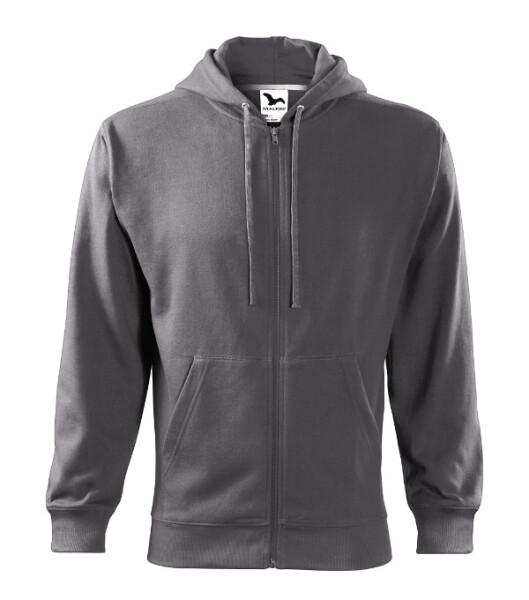 Trendy Zipper mikina pánská ocelově šedá XL