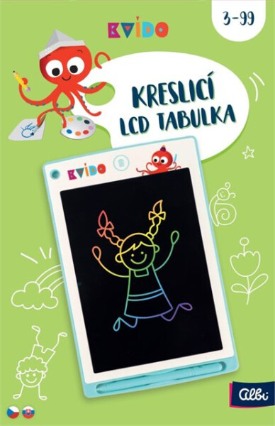 Kvído - Zelená kreslicí LCD tabulka - Albi