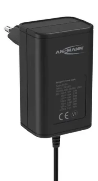 Ansmann APS 300 černá / Univerzální napájecí zdroj / 100-240 V / 0,6 A / 7 konektorů (1201-0021)
