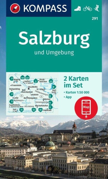Salzburg a okolí 1:50 000 / sada 2 turistických map 291