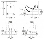 VILLEROY & BOCH - Venticello Závěsný bidet, s 1 otvorem pro baterii, alpská bílá 44110001