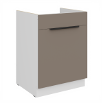 Spodní skříňka pod dřez Aria 60 ZL 1S BB - Premium Box Barva korpusu: Bílá, Barva dvířek: GR - Graphite AFM