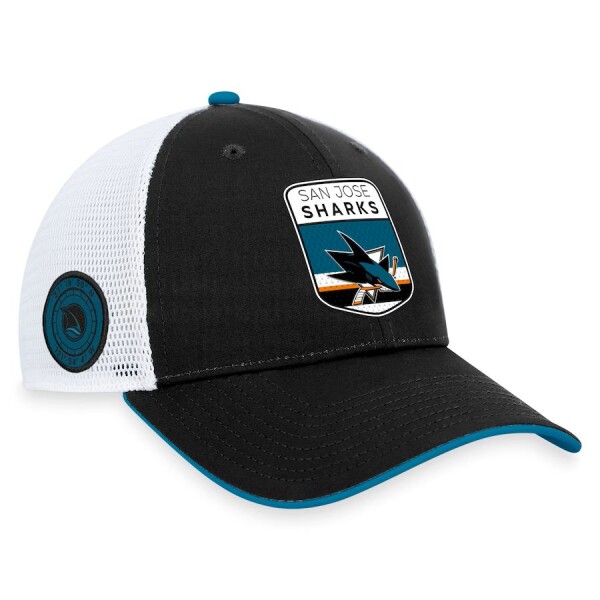 Fanatics Pánská kšiltovka San Jose Sharks NHL Draft 2023 Podium Trucker Adjustable Authentic Pro