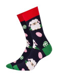 Unisex ponožky Wola U04.156 Happy Easter 35-46 námořnictvo 35-38