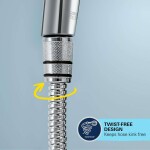 GROHE - Hadice Sprchová hadice VitalioFlex Metal Long-Life 1,5 m, chrom 22101000