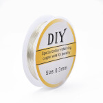 Měděný modelovací drát - Ø 0,3 mm - stříbrný - 15 m - 1 ks