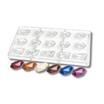 Dortisimo Polykarbonátová forma na čokoládu Diamanty