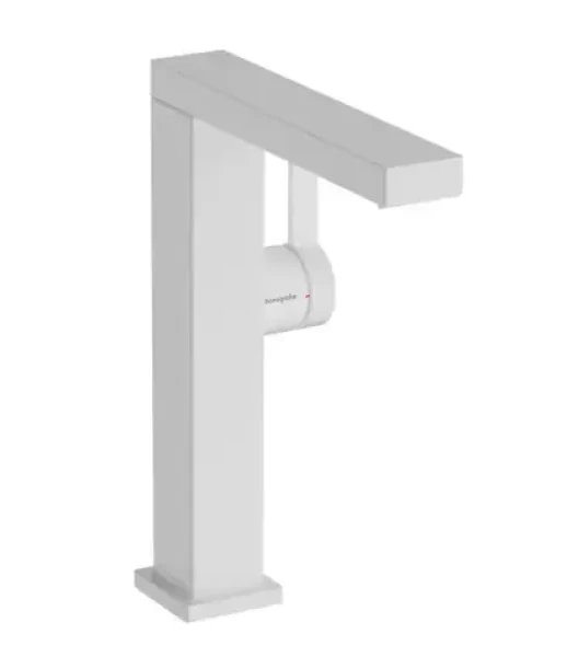 Hansgrohe Tecturis E - Umyvadlová baterie s výpustí Push-Open | CoolStart | EcoSmart | matná bílá (73063700)