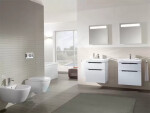 VILLEROY & BOCH - Subway 2.0 Umyvadlová skříňka, 637x590x454 mm, 2 zásuvky, Glosy White A91010DH