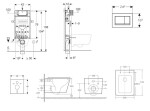GEBERIT - Kombifix Set předstěnové instalace, klozetu Arkas I a sedátka softclose, tlačítko Sigma20, chrom SANI15CA1147