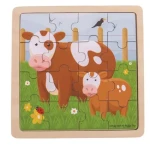Bigjigs Toys puzzle - Kravička s telátkem