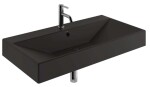 KLUDI - Resa Umyvadlo 101x51 cm, s přepadem, s otvorem pro baterii, matná černá 59WW10139