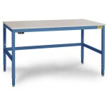 Manuflex LD1113.6011 ESD ESD pracovní stůl UNIDESK s kaučuk deska, rezedově zelená RAL 6011, Šxhxv = 2000 x 800 x 720-73