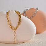 Dámský náramek z chirurgické oceli Elodie, Stříbrná 18 cm + 3 cm (prodloužení)