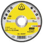 Klingspor A 60 N Supra 264298 řezný kotouč rovný 125 mm 25 ks hliník