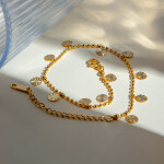 ELENYS Sunny – pozlacený náramek 18K žluté zlato Délka náramku: 20+6 cm / max. 26 cm