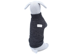 Taima zateplený svetr pro psa Barva: Černá, Délka zad (cm): 27, Obvod hrudníku: 32 - 36 cm