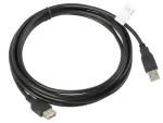 Lanberg CA-USBE-10CC-0030-BK černá / Kabel USB 2.0 / USB-A (M) - USB-A (M) / 3 m (CA-USBE-10CC-0030-BK)
