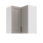 Horní rohová skříňka Stilo 60x60 GN-72 2F (90°) Barva korpusu: Bílá, Barva dvířek: Dust Grey