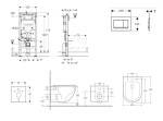 GEBERIT - Duofix Set předstěnové instalace, klozetu Oudee a sedátka softclose, tlačítko Sigma20, bílá/bílá mat SANI11CA31101