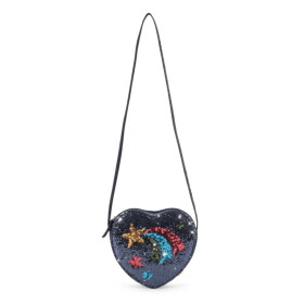 Konges Sløjd Dětská kabelka Tut – Rainbow star, modrá barva, textil