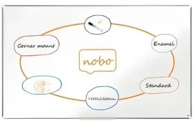NOBO Premium Plus 1800x1200 mm bílá / Magnetická tabule / Smaltovaný povrch / Hliníkový rám (1915149)