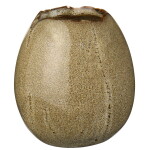 Ib Laursen Mini vázička Egg-shaped Brown 9,4 cm, hnědá barva