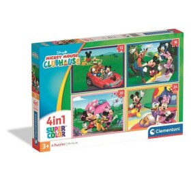 Puzzle Mickey Mouse 4v1 (12+16+20+24 dílků)
