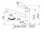 FRANKE - Orbit Dřezová baterie FC 3149.031, s vytahovací koncovkou, chrom 115.0623.149