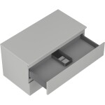 MEXEN/S - Orio koupelnová skříňka pod umyvadlo 90 cm s deskou, 2 zásuvky, šedá mat 91A10-09047-2-BFFC62
