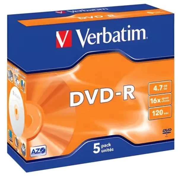 Verbatim DVD-R DataLife Plus / Optické médium / 4,7 GB / 16x / 1 ks / jewel case (43518)