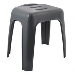Spirella HOCKER sedátko do sprchy tmavě šedá / plast / 47 cm / do 130 kg (7610583214096)