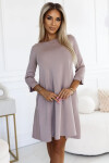 Dámské šaty 579-1 - NUMOCO béžová L/XL