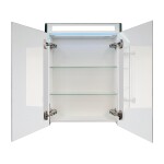 Mereo Siena, koupelnová galerka 64 cm, zrcadlová skříňka, bílá lesk CN416GB