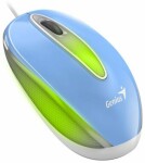 Genius DX-Mini Optická drátová myš s podsvícením RGB modrá / 1000 dpi/ USB (31010025406)