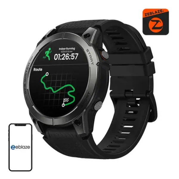 Zeblaze Stratos 3 Pro černá / Chytré hodinky / 1,43" AMOLED / GPS / SpO2 / IP68 / až 45 dní výdrž (Stratos 3 Pro Black)
